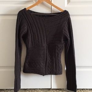 LG Brown Sweater  David Bitton Buffalo